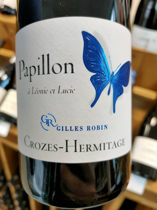 le papillon : Crozes-Hermitage bio Gilles Robin